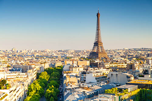 quartier de Paris avec la Tour Eiffel