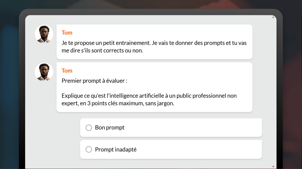 e-learning art du prompt chat